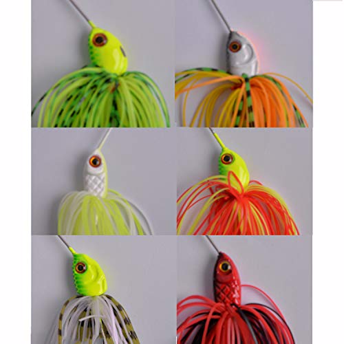 Fishing Spinner Baits Kit - Hard Spinner Lures Multicolor Buzzbait Swi –  lenjooy