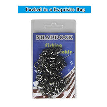Load image into Gallery viewer, Shaddock Fishing 25 Pack 100% Copper 35lb-390lb High Strength Fishing Ball Bearing Swivels Fish Swivel Connectors with Strong Solid Welded Rings (Size 3 (130lb) 25 Pack)
