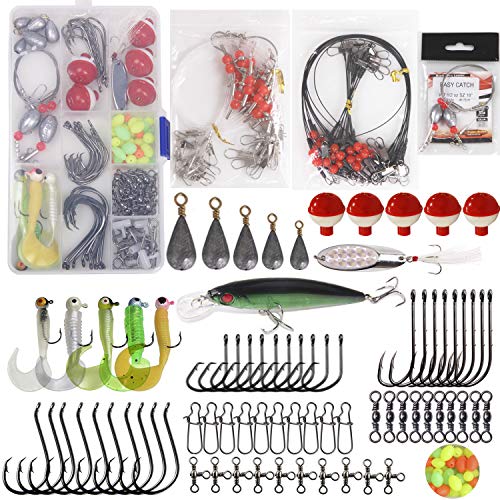 SILANON Surf Fishing Tackle Kit,Saltwater Fishing Gear Surf Fishing Rigs  Pyramid Weights Sinker Slide Foam Floats Leaders Various Accessories Ocean Beach  Fishing Equipment Box : : Sports, Fitness & Outdoors