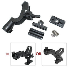 Load image into Gallery viewer, Shaddock Fishing Power Lock Rod Holder with 2 Side Mounts Adjustable Boat Fishing Rod Racks (2PCS 05# Multi-Positional Mounting)
