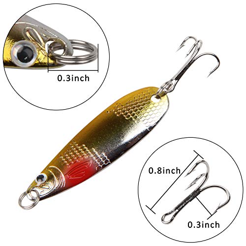 Shaddock Fishing Spoons Metal Lures, 30pcs Colorful Casting Fishing Sp –  lenjooy