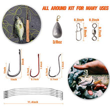 Load image into Gallery viewer, Saltwater Fishing Lures Surf Fishing Tackle Box, 157pcs Surf Fishing Bait Rigs Minnow Lure Bucktail Jig Hooks Sinker Fishing Gear Accessories
