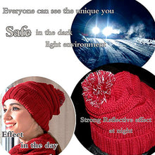 Load image into Gallery viewer, Hat Glove Scarf Set Women, 3 in 1 Beanie Hat and Scarf Winter Set Knit Warm Winter Gift Set for Women Girls (Wine Red)
